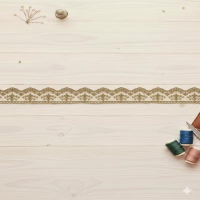 ارگانزا وارداتی 3 سانت طلایی مات