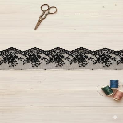 ارگانزا وارداتی 6.5سانت مشکی