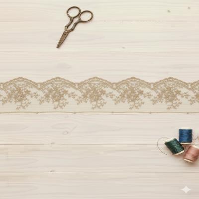 ارگانزا وارداتی 6.5سانت کرم