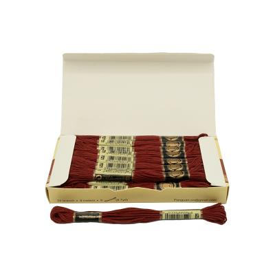 نخ گلدوزی پنگوئن زرشکی عنابی - P221