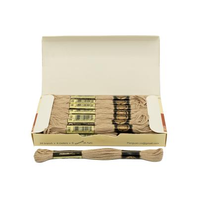 نخ گلدوزی پنگوئن قهوه‌ای کرم - P3782