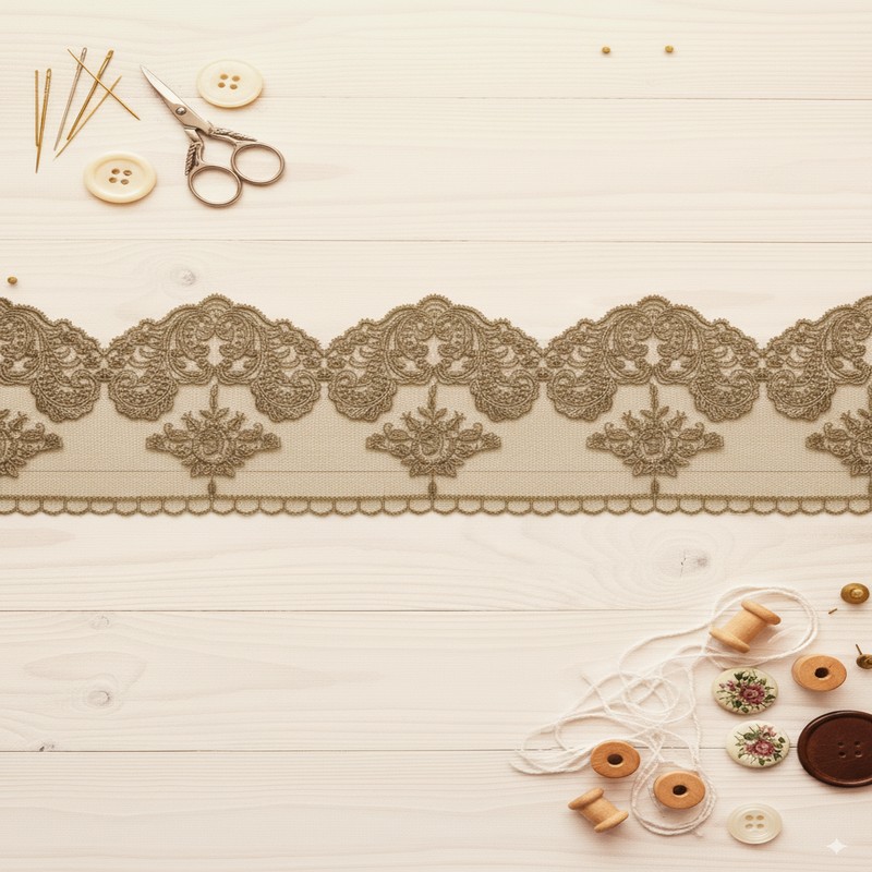 ارگانزا وارداتی 10سانت طلایی مات