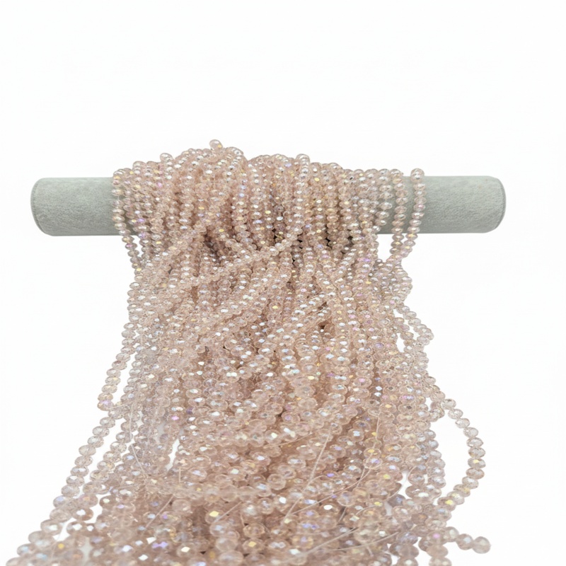 کریستال سایز 8 صورتی روشن